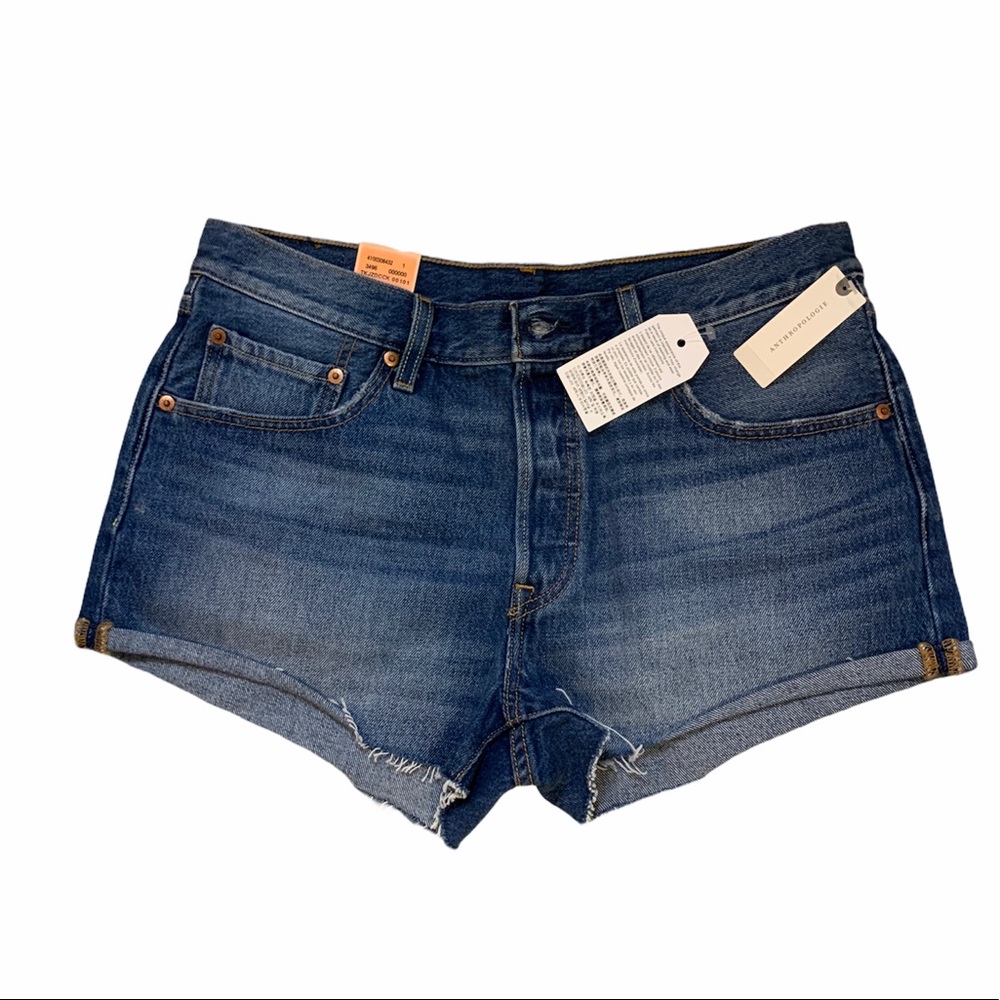 NWT Levi’s 501 Anthropology Button Fly Denim Shorts Sz 31